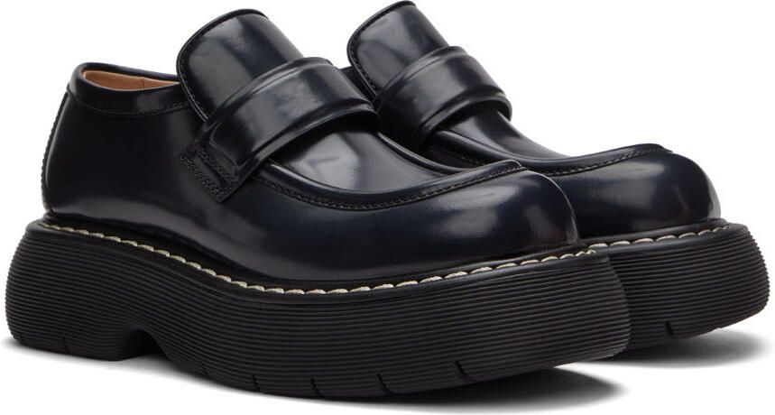 Bottega Veneta Black Leather Swell Loafers - Picture 2