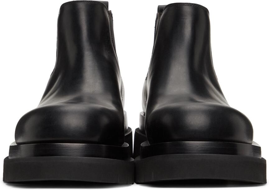 Bottega Veneta Black Low Lug Chelsea Boots - Picture 3