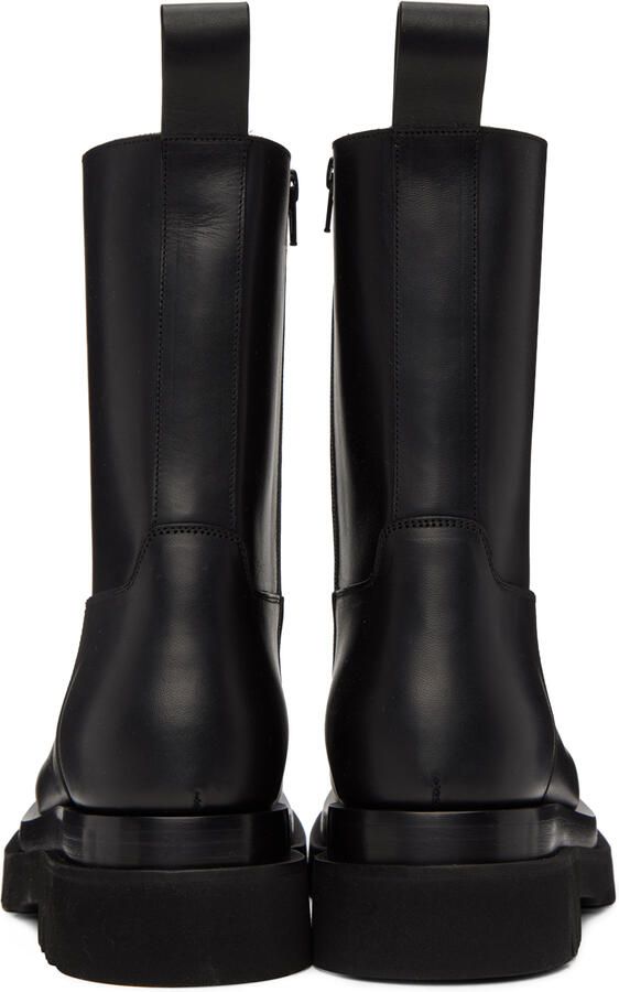 Bottega Veneta Black Lug Boots - Picture 5