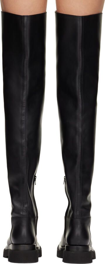 Bottega Veneta Black Lug Boots - Picture 5