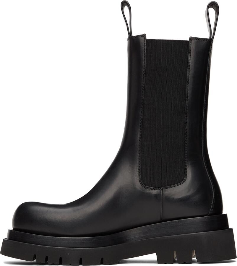 Bottega Veneta Black Lug Chelsea Boots