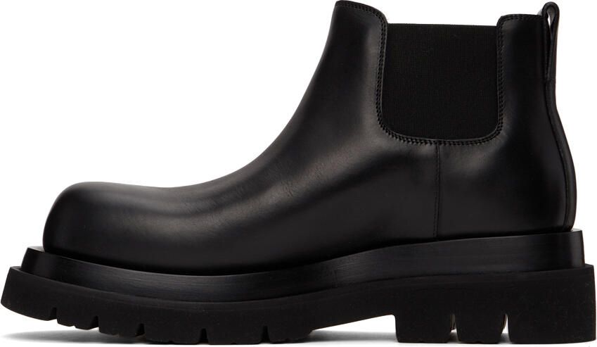 Bottega Veneta Black Lug Chelsea Boots - Picture 4