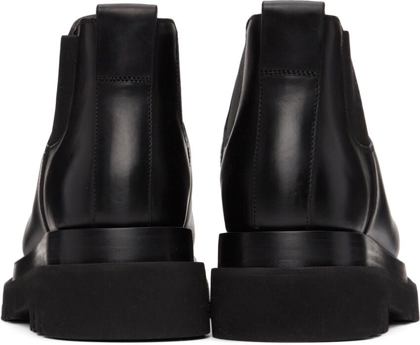 Bottega Veneta Black Lug Chelsea Boots