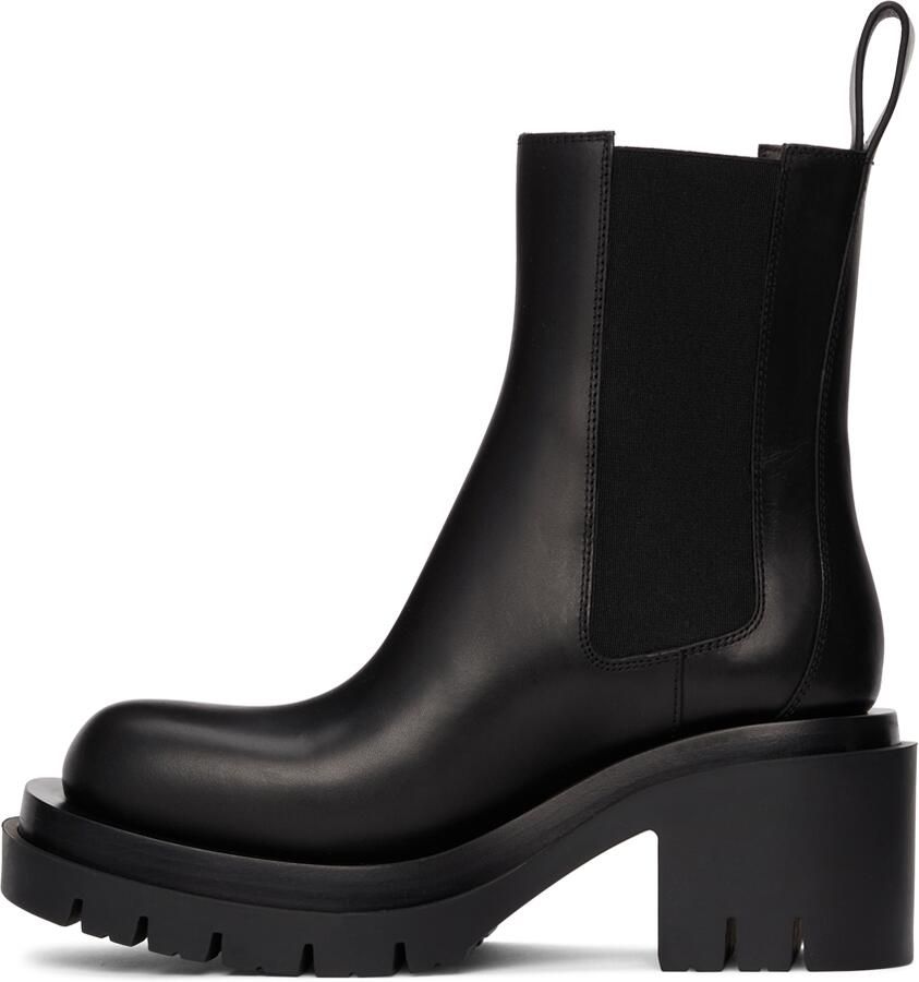 Bottega Veneta Black Lug Heeled Boots - Picture 2