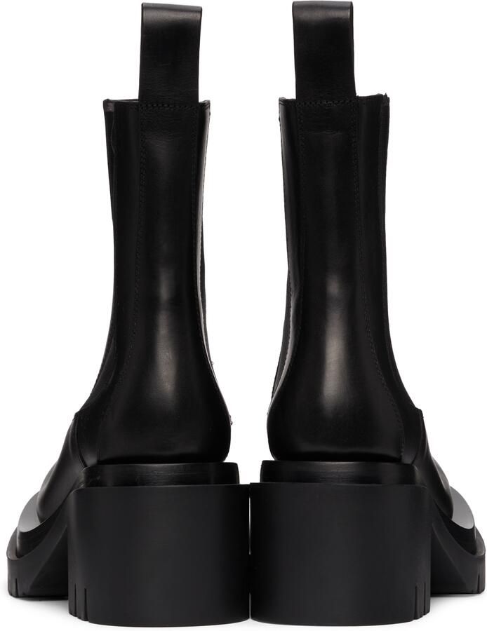 Bottega Veneta Black Lug Heeled Boots - Picture 3