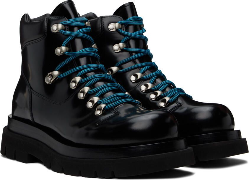 Bottega Veneta Black Lug Hiking Boots - Picture 2