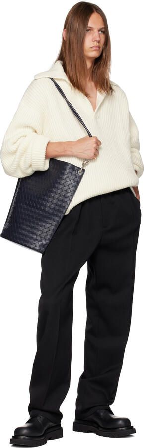 Bottega Veneta Black Lug Lace-Up Boots - Picture 4