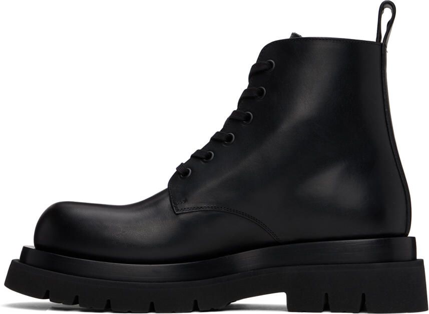 Bottega Veneta Black Lug Lace-Up Boots - Picture 3