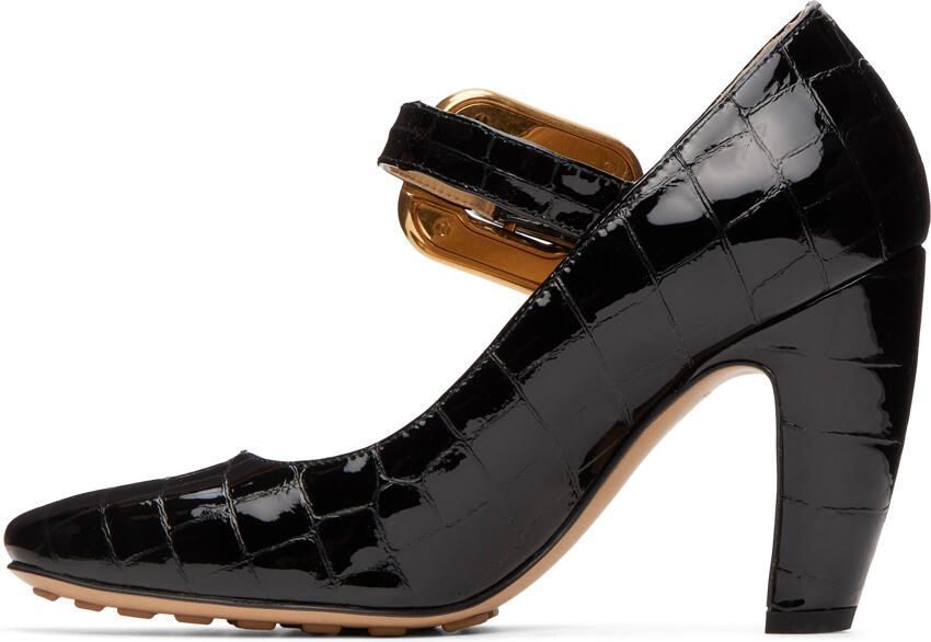 Bottega Veneta Black Mostra Mary-Jane Heels - Picture 3