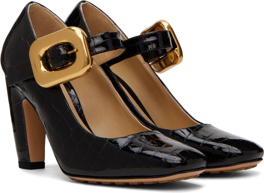 Bottega Veneta Black Mostra Mary-Jane Heels - Picture 2