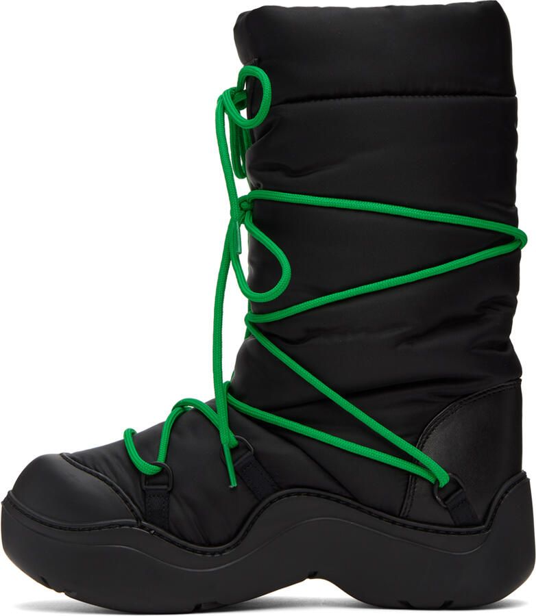 Bottega Veneta Black Puddle Bomber Boots - Picture 2