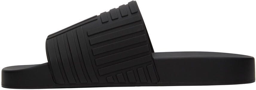 Bottega Veneta Black Slider Sandals - Picture 3
