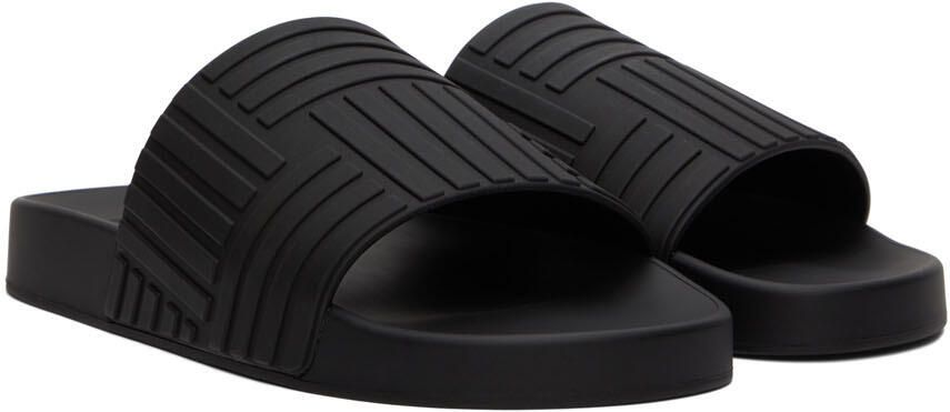 Bottega Veneta Black Slider Sandals - Picture 2