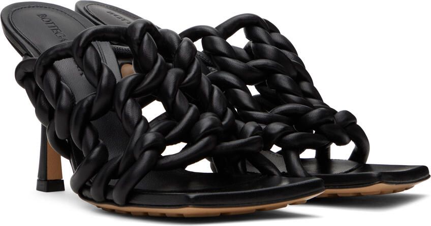Bottega Veneta Black Stretch Mules - Picture 2