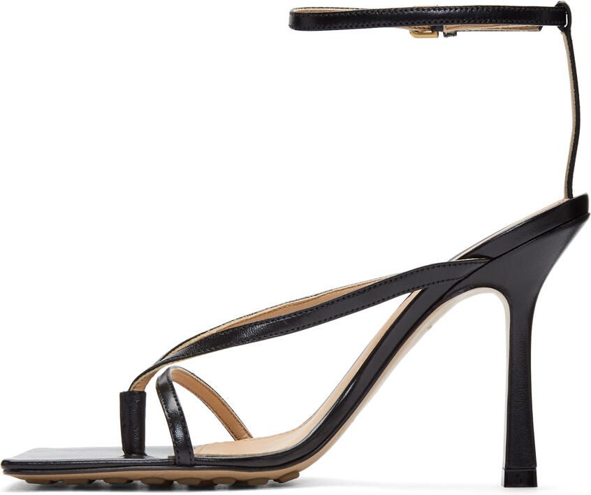 Bottega Veneta Black Stretch Sandals