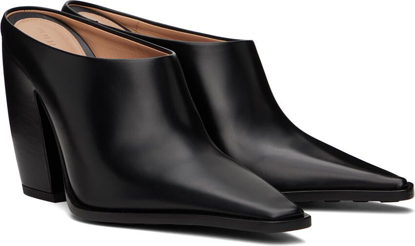 Bottega Veneta Black Tex Heels - Picture 2