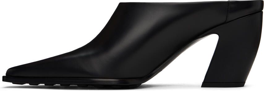 Bottega Veneta Black Tex Mule Heels - Picture 4