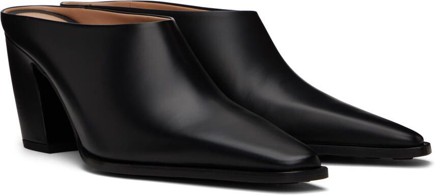 Bottega Veneta Black Tex Mule Heels - Picture 2