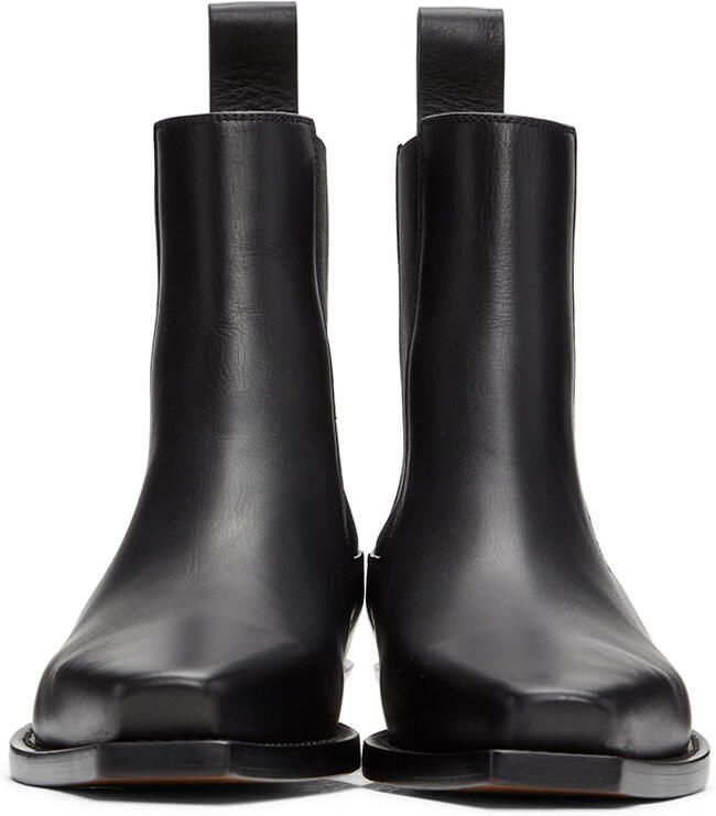 Bottega Veneta Black 'The Lean' Chelsea Boots - Picture 2