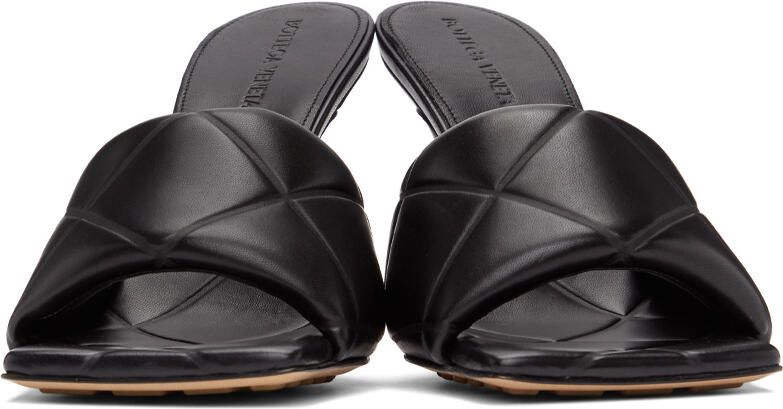 Bottega Veneta Black The Rubber Lido Heeled Sandals - Picture 3