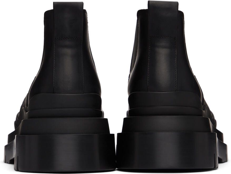 Bottega Veneta Black Tire Chelsea Boots