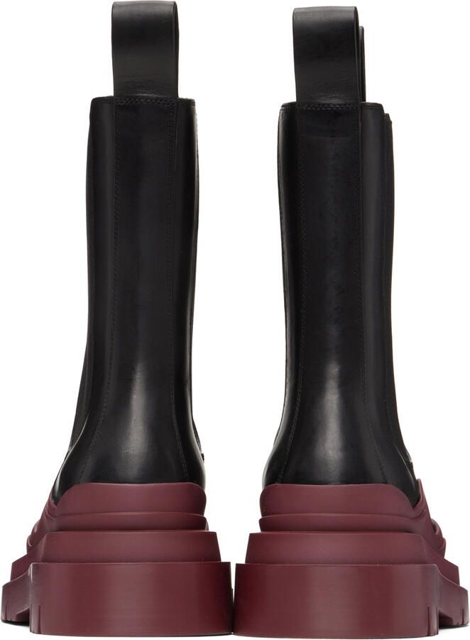 Bottega Veneta Black Tire Chelsea Boots - Picture 3