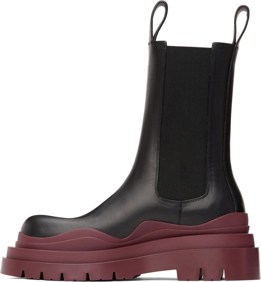 Bottega Veneta Black Tire Chelsea Boots - Picture 2