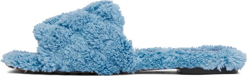 Bottega Veneta Blue Padded Sandals - Picture 3