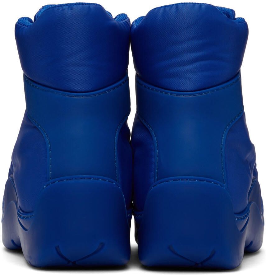 Bottega Veneta Blue Puddle Bomber Lace-Up Boots