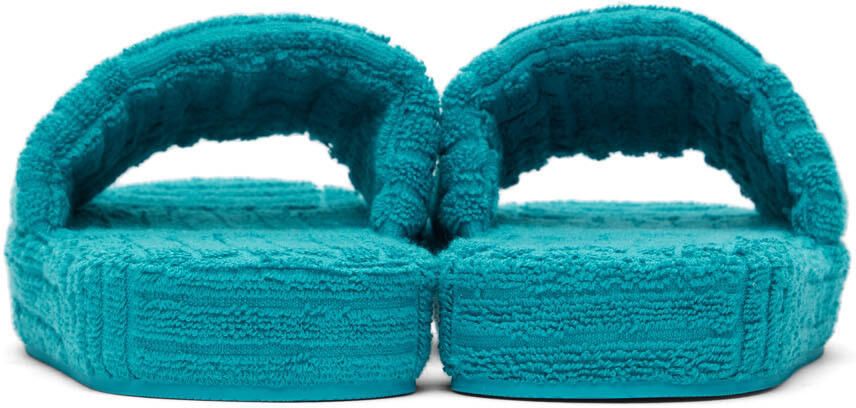 Bottega Veneta Blue Resort Sponge Slider Sandals - Picture 2