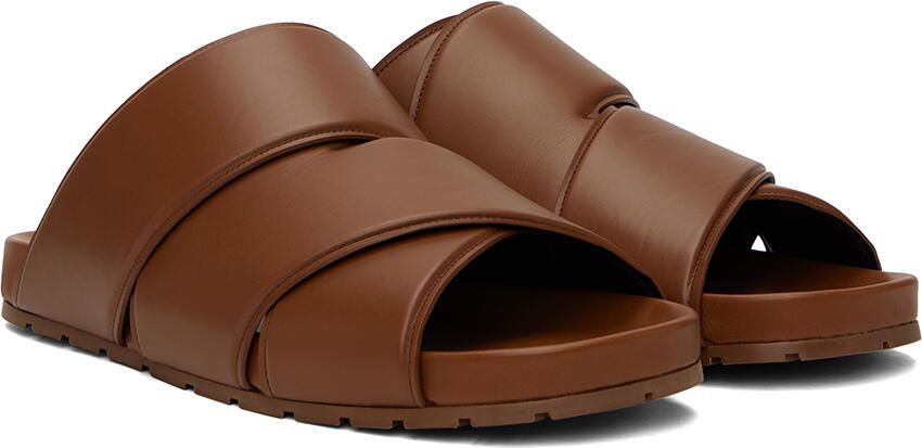 Bottega Veneta Brown Bridge Mule Sandals - Picture 2