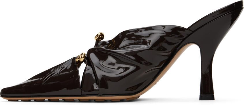 Bottega Veneta Brown Bunnie Mules - Picture 3