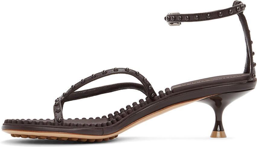 Bottega Veneta Brown Lagoon Bubble Low Sandals - Picture 4