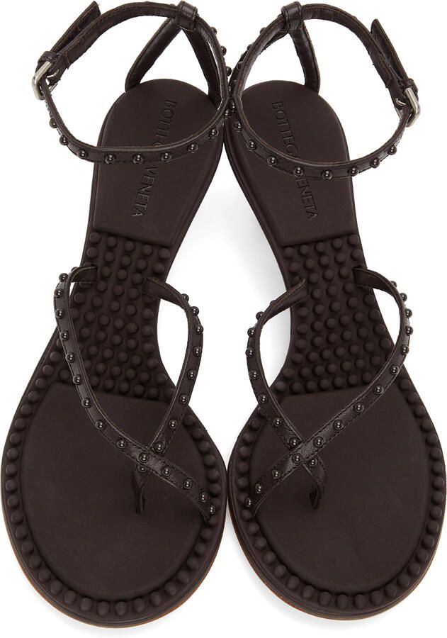 Bottega Veneta Brown Lagoon Bubble Low Sandals - Picture 2