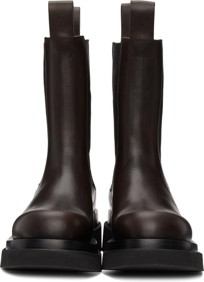 Bottega Veneta Brown Medium 'The Lug' Chelsea Boots - Picture 2