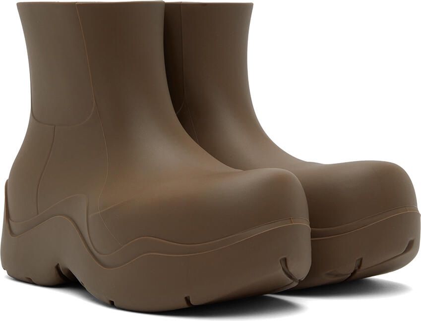 Bottega Veneta Brown Puddle Boots - Picture 2