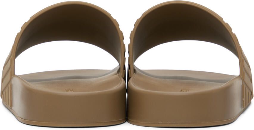Bottega Veneta Brown Slider Sandals