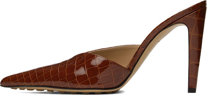 Bottega Veneta Burgundy Punta Heels - Picture 3