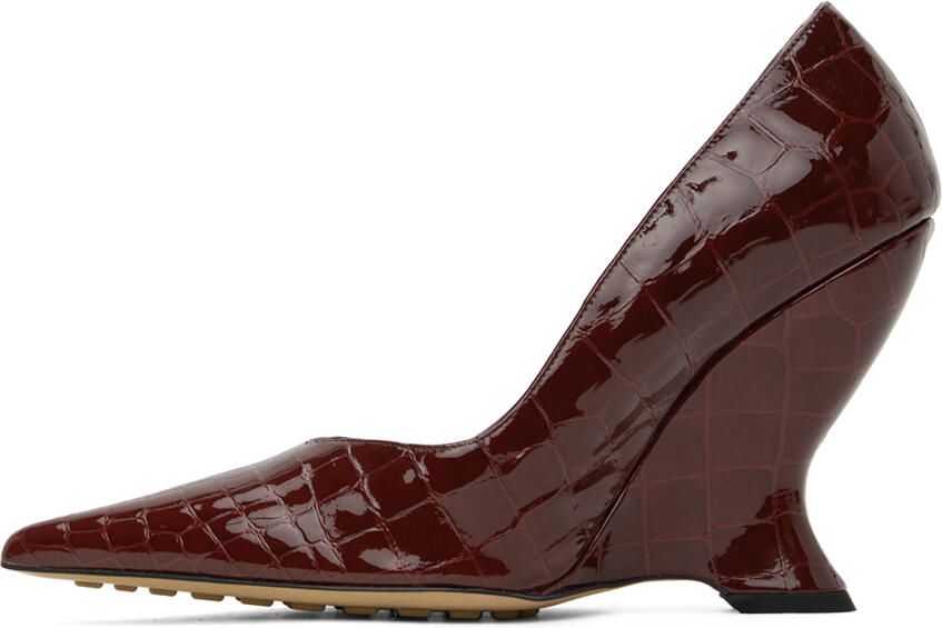 Bottega Veneta Burgundy Punta Pump Heels - Picture 3
