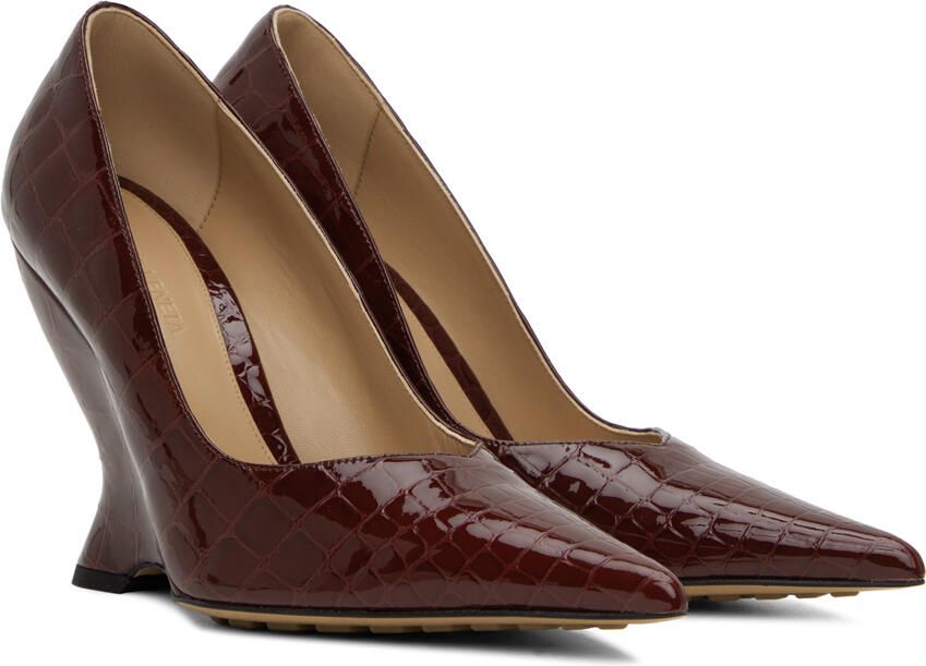 Bottega Veneta Burgundy Punta Pump Heels - Picture 2