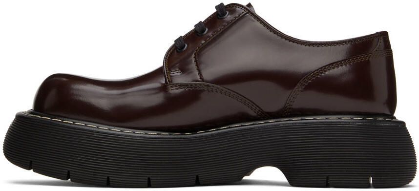 Bottega Veneta Burgundy Swell Lace-Up Boots - Picture 3
