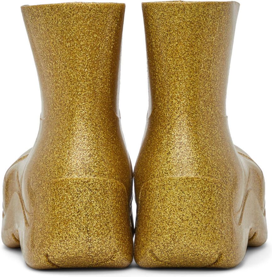 Bottega Veneta Gold Puddle Boots