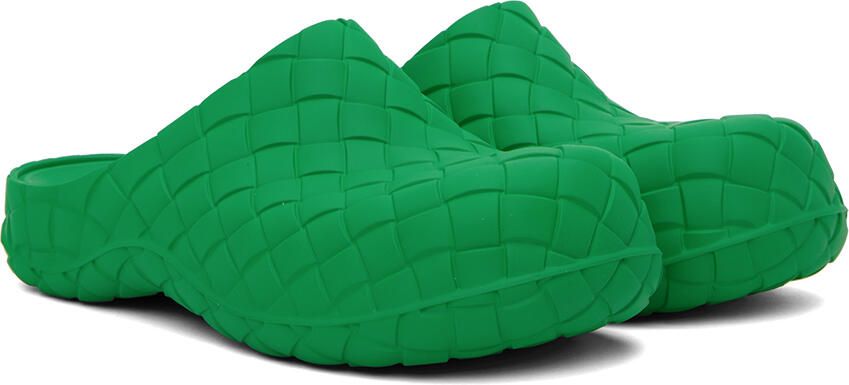 Bottega Veneta Green Beebee Clogs - Picture 2