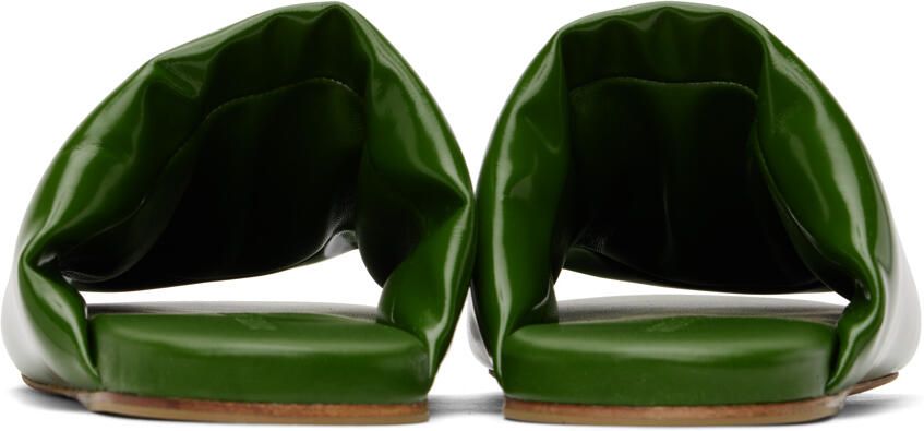 Bottega Veneta Green Cushion Slides