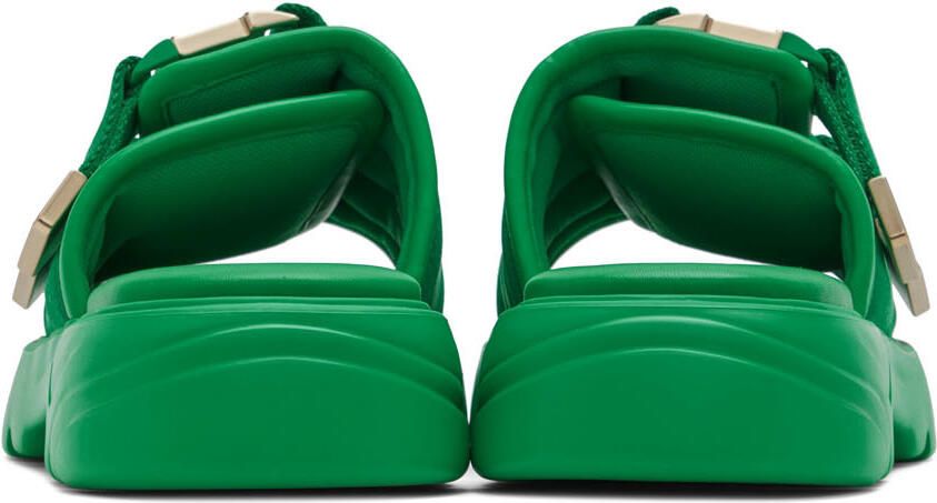 Bottega Veneta Green Flash Sandals