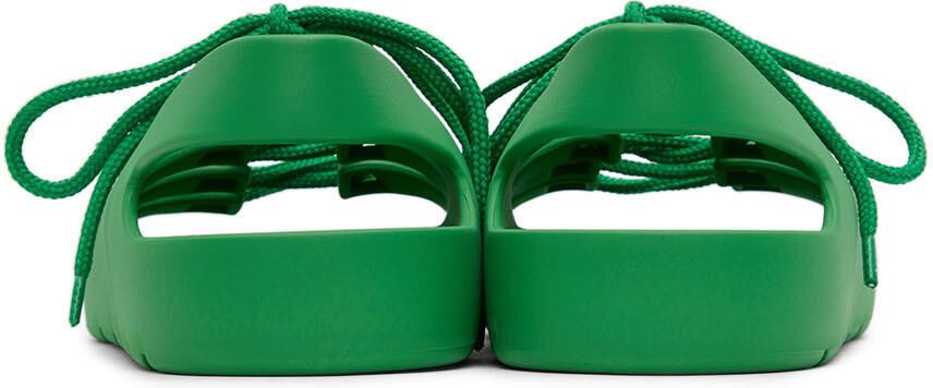 Bottega Veneta Green Jelly Sandals - Picture 2