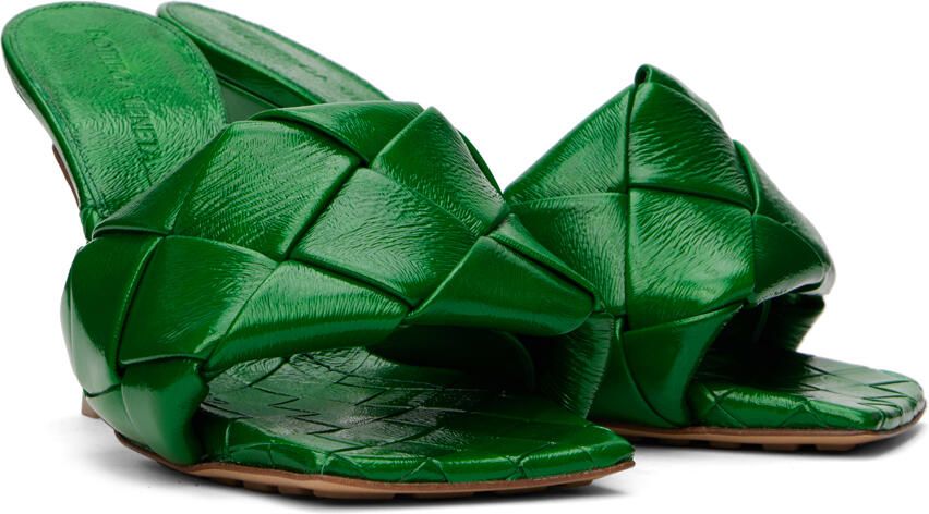 Bottega Veneta Green Lido Mules