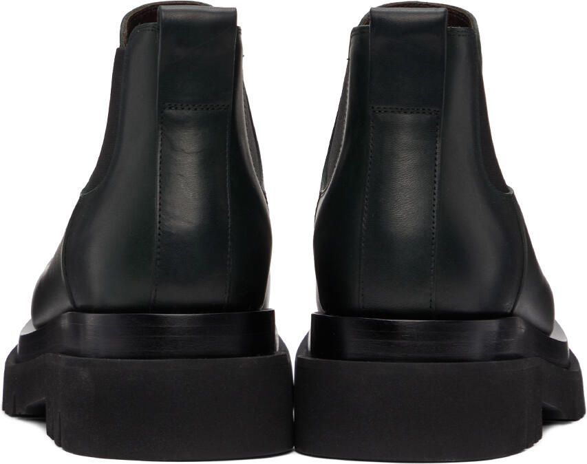 Bottega Veneta Green Low 'The Lug' Chelsea Boots