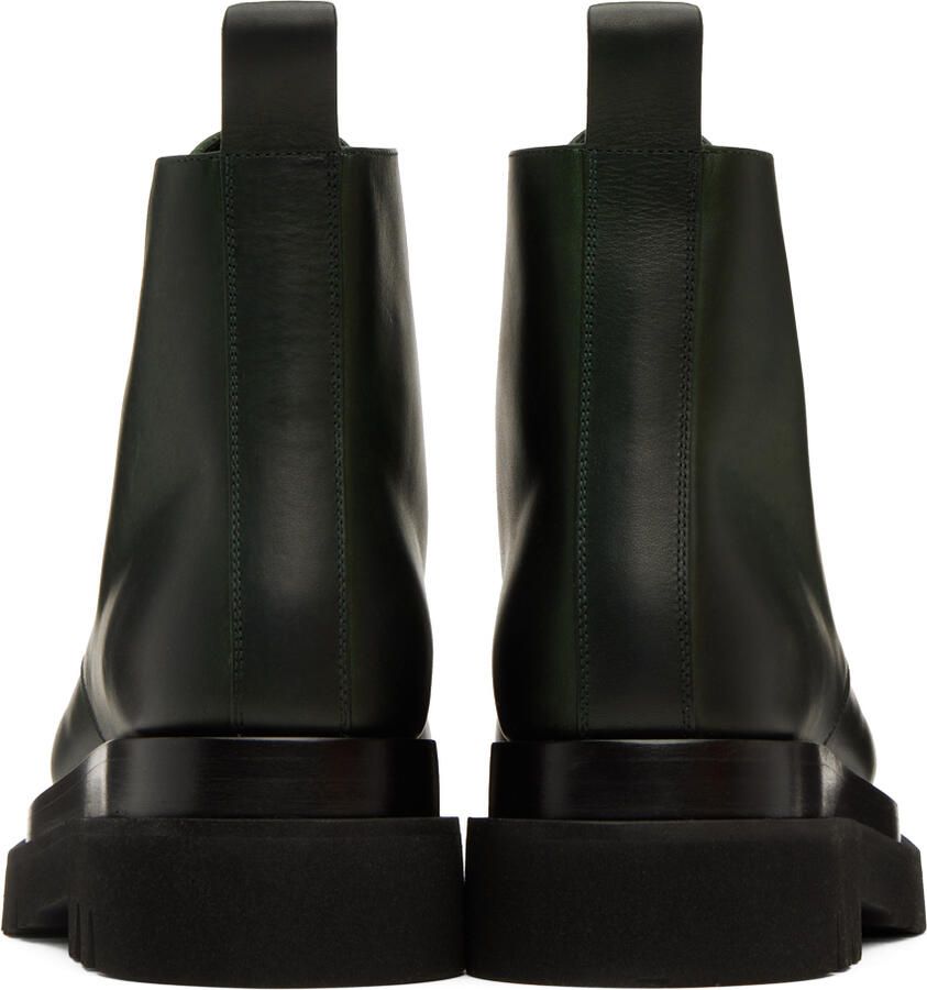 Bottega Veneta Green Lugged Boots