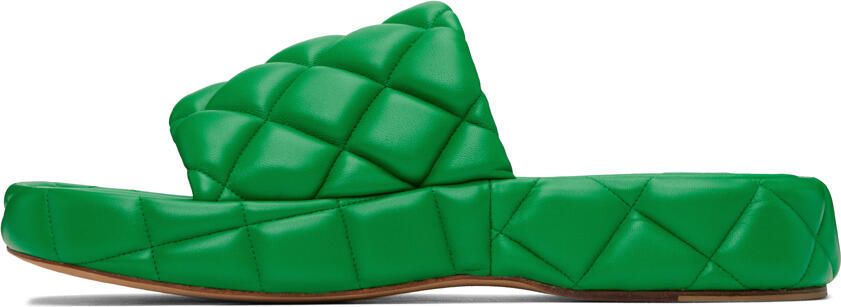 Bottega Veneta Green Padded Sandals - Picture 3